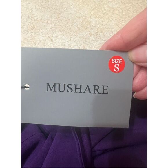 Mushare Purple Maxi One shoulder Dress Sz S NWT - Picture 3 of 7